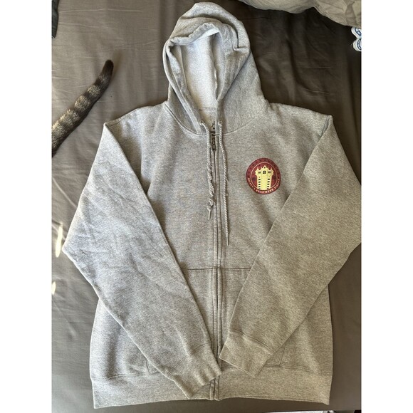 Disney World Hollywood Studios Park Hoodie Jacket Tower of Terror Grey Adult M - Picture 3 of 6